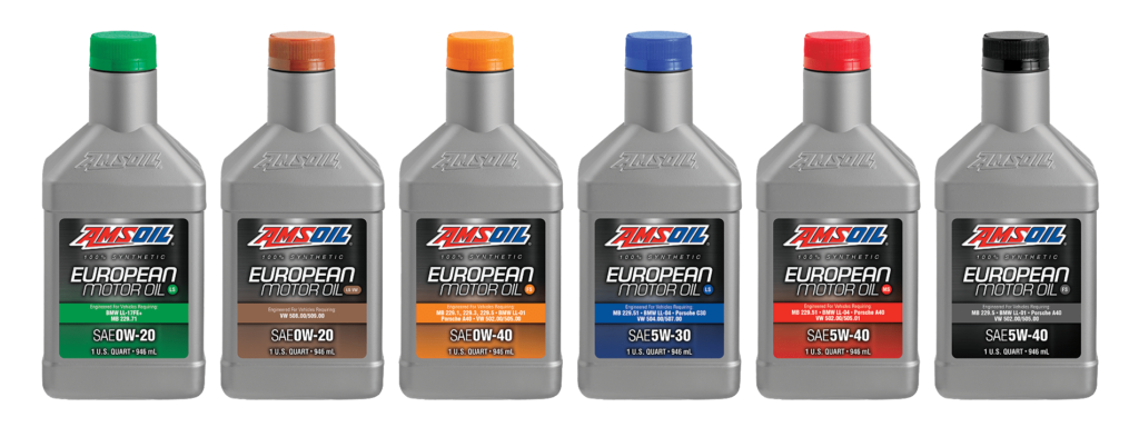 Amsoil synthetic european motor oil product range