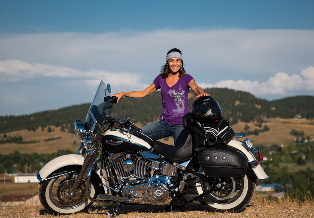 Harley Davidson parked - motorcycle oil