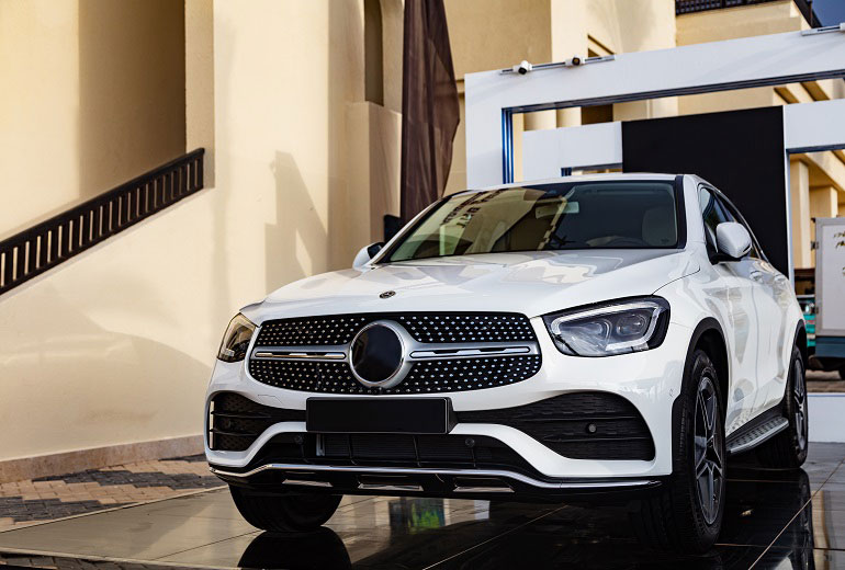 Car parked - Amsoil synthetic diesel oil 