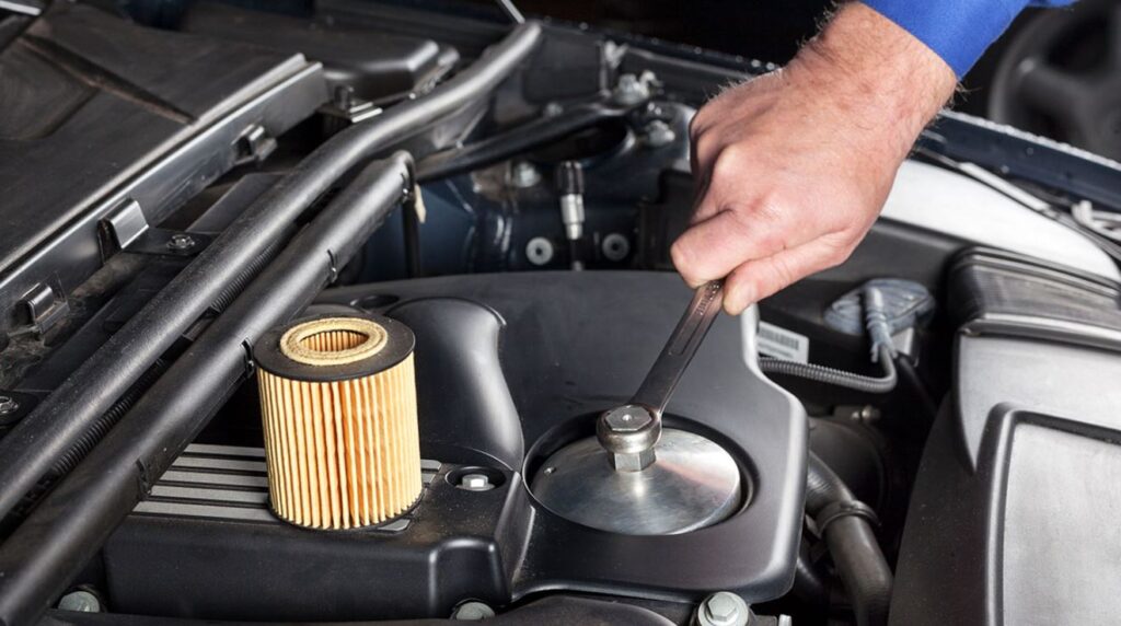 The oil filter has a simple job: capture wear-causing contaminants and hold them in the filter media.